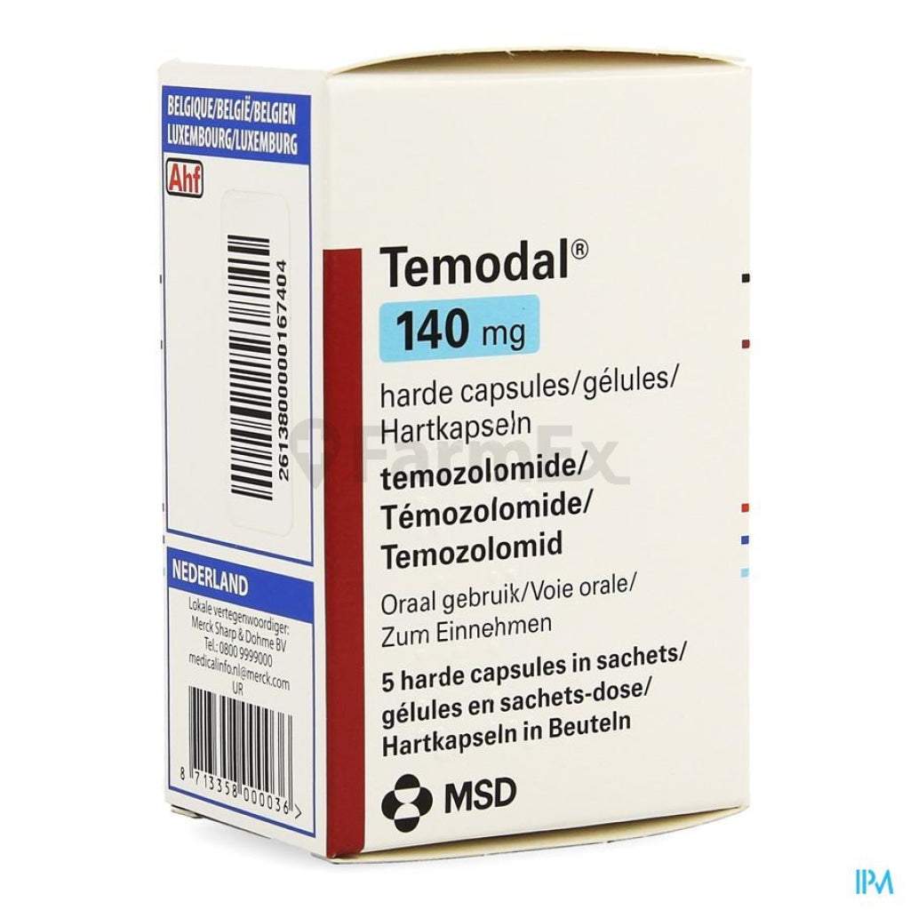 Temodal 140 mg x 5 caps MSD